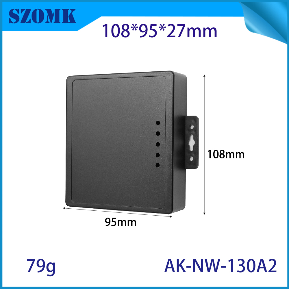 AK-NW-130 Flange Industrial Plastic 4g 5g Full Network Shell Insert Sim Card Wireless Cpe Router Guide Enclosure Box 108*95*27mm