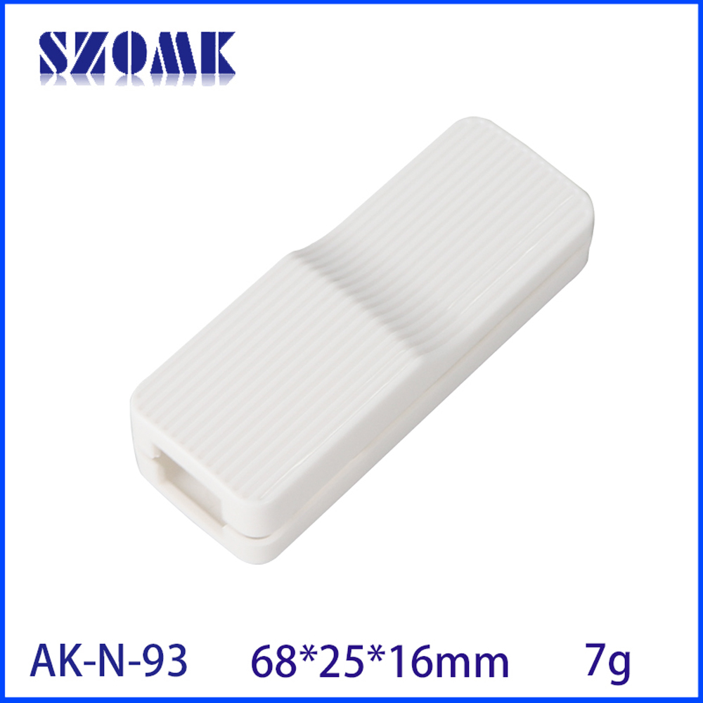 68 * 25 * 16 mm AK-N-93 ​​USB vers RG45 Carte de réseau Shell Wired Network Carte External Ethernet Extender Case Junction Plastique Logement