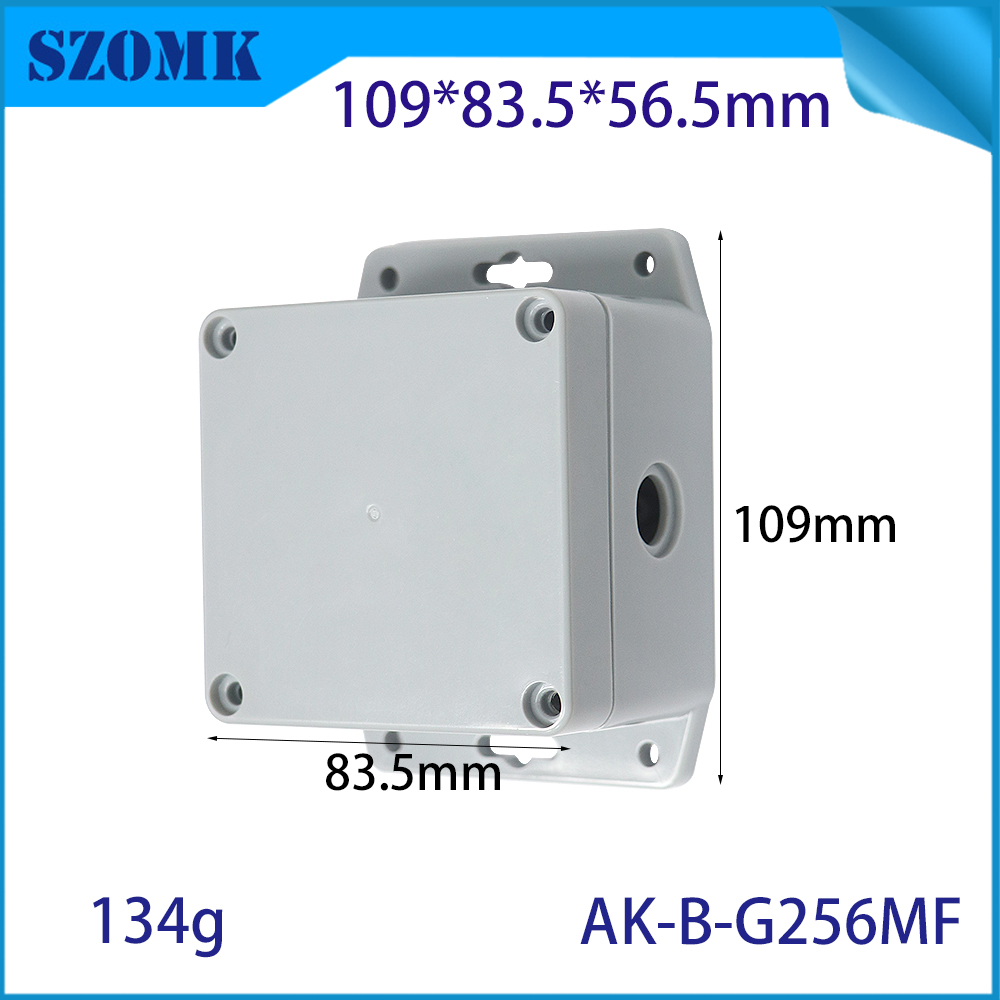 109*83.5*56.5MM 钻孔 IP65 防水聚碳酸酯接线盒户外电气外壳壁挂式外壳