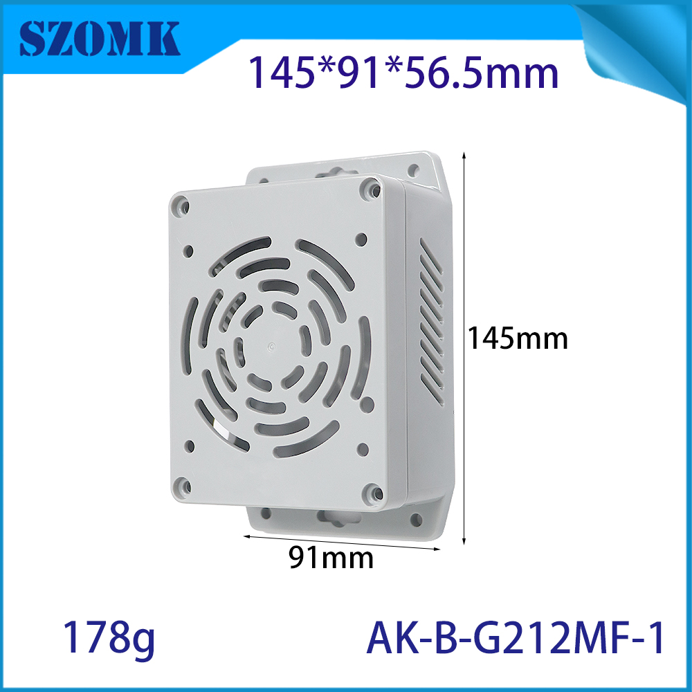 145 * 91 * 56,5 MM Design moldado para projeto de proteção de dispositivos externos Caixa Montagem em parede IoT Sensor Carcaça Gabinete de plástico para PC industrial Caixa de junção IP65