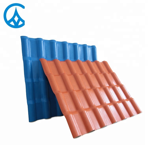 waterproof plastic corrugated sheet panels upvc Synthetic Resin roof tiles wholesales supplier china for roof