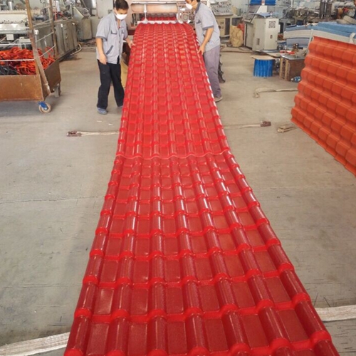 Proveedores de tejas de plástico de resina sintética de PVC asa a la venta