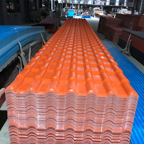 Fireproof asa synthetic resin plastic roof tiles, pvc roofing sheet tile factory