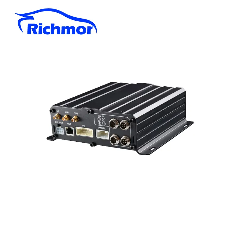 AI MDVR Richmor car dvr gps 8 channel 1080P hard disk SD storage 4G WIFI mobile DVR