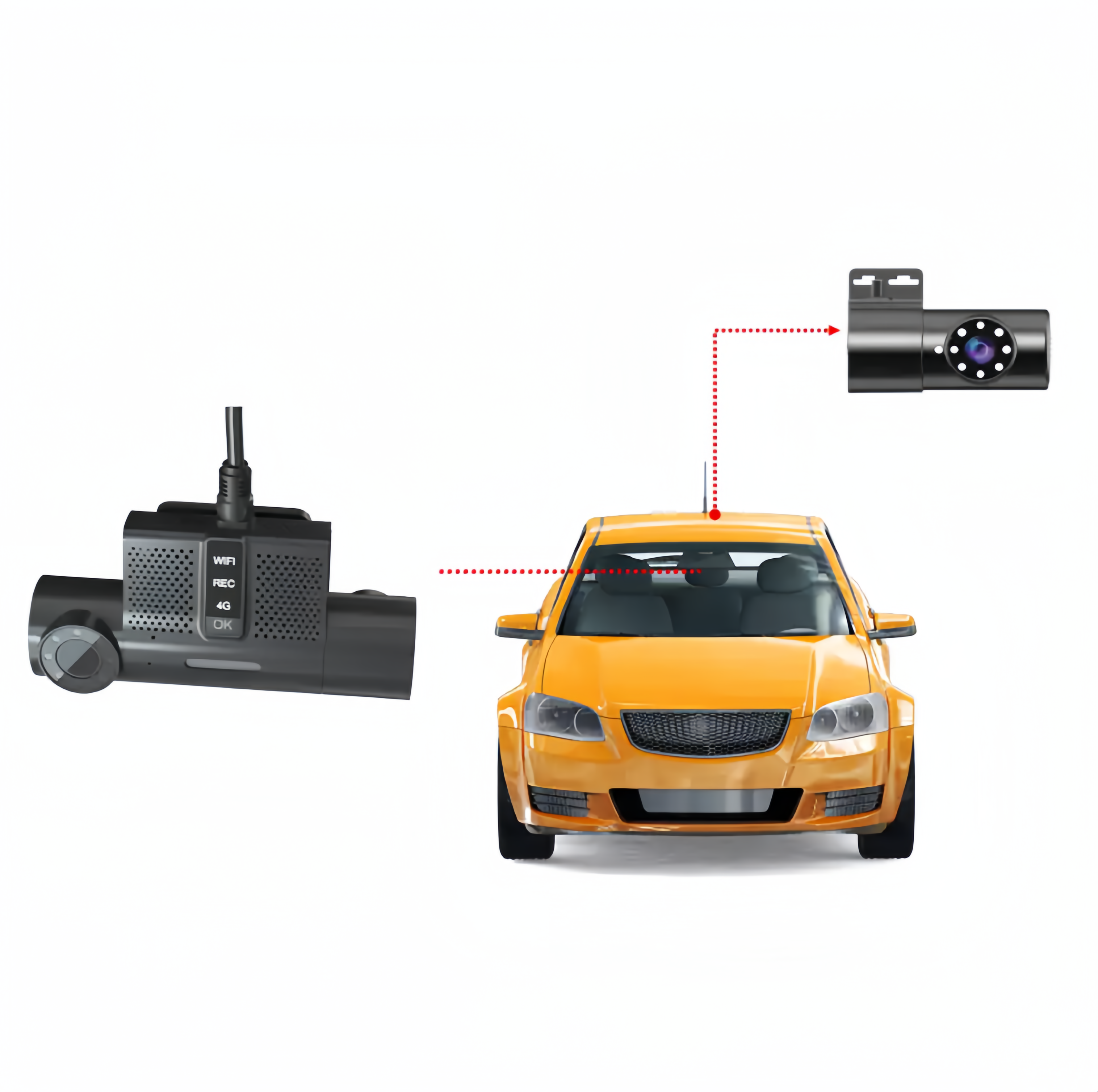 China Mobile DVR company high solution 1080p video recoder duel lens support vehicle management platform