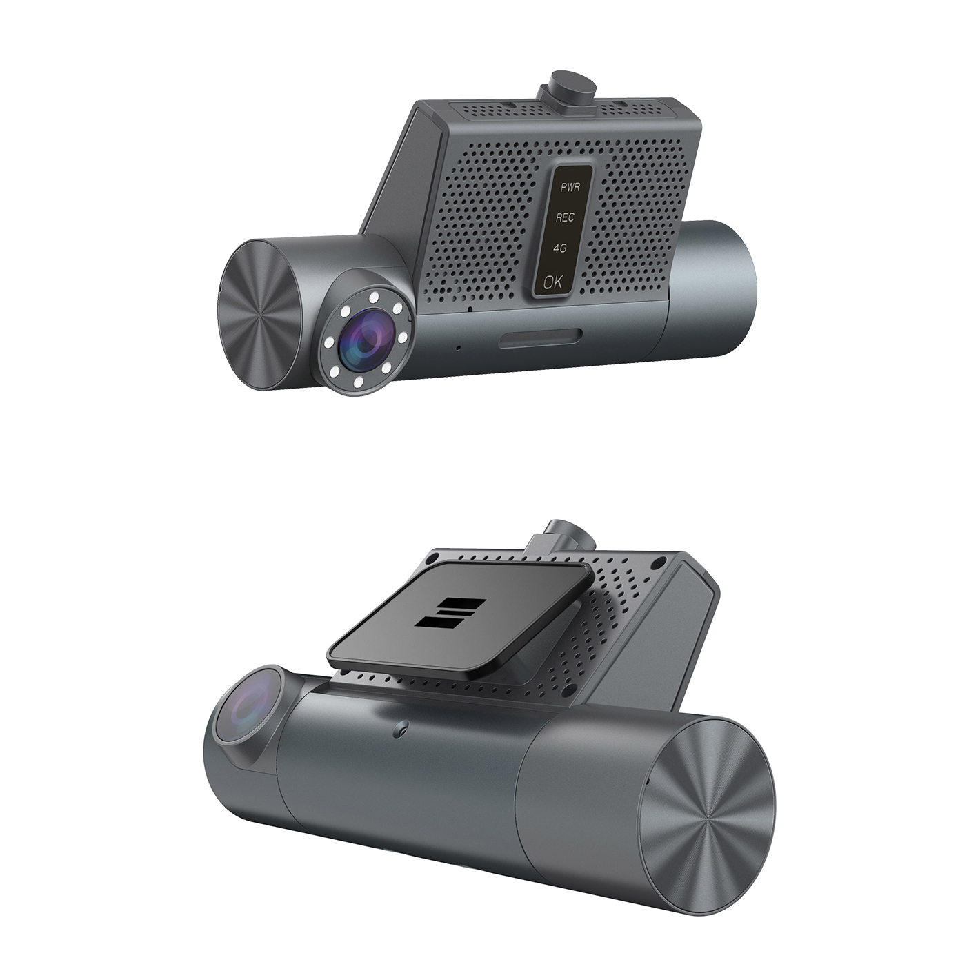 Richmor Mini Dual lens 4G Dashcam مع تتبع نظام تحديد المواقع العالمي (GPS) لحافلة شاحنة الأجرة المتوفرة في المخزون