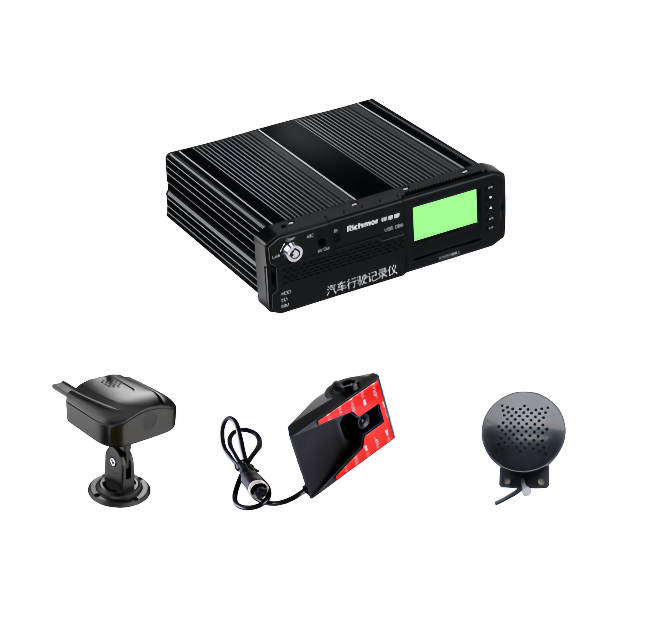 8 channel MDVR kit including MDVR and the ADAS ,DSM camera，have the 2* BSD function Includes some accessories, power cords, speaker，etc.