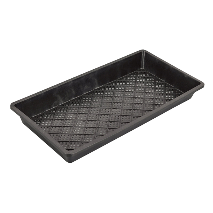 Plateau de propagation de graines de germes de jardin de grille de maille de rectangle en plastique noir résistant de pp