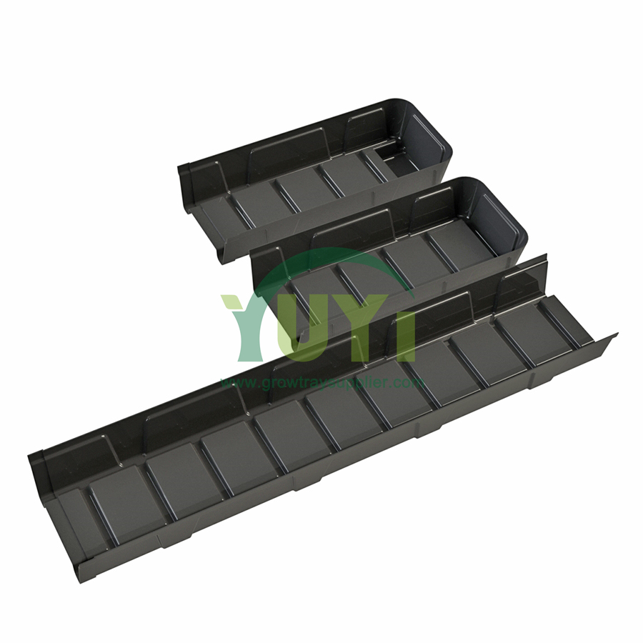 Vertical Hidroponik Aquaponic Gutter Channel System Hydroponic NFT Gully for Indoor Microgreens Growing