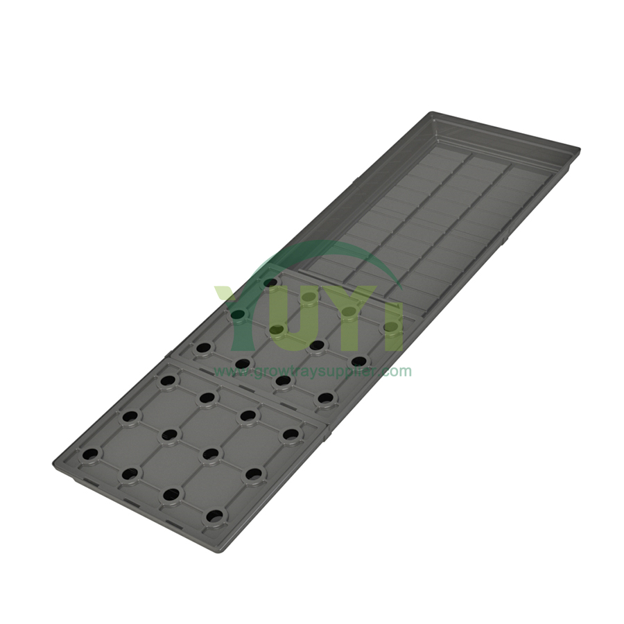 Custom Large Infinite 2x4 2x6 2x8 ABS Plastic Hydroponic Ebb and Flow Drain Table Tray with Lid for Grow Bed