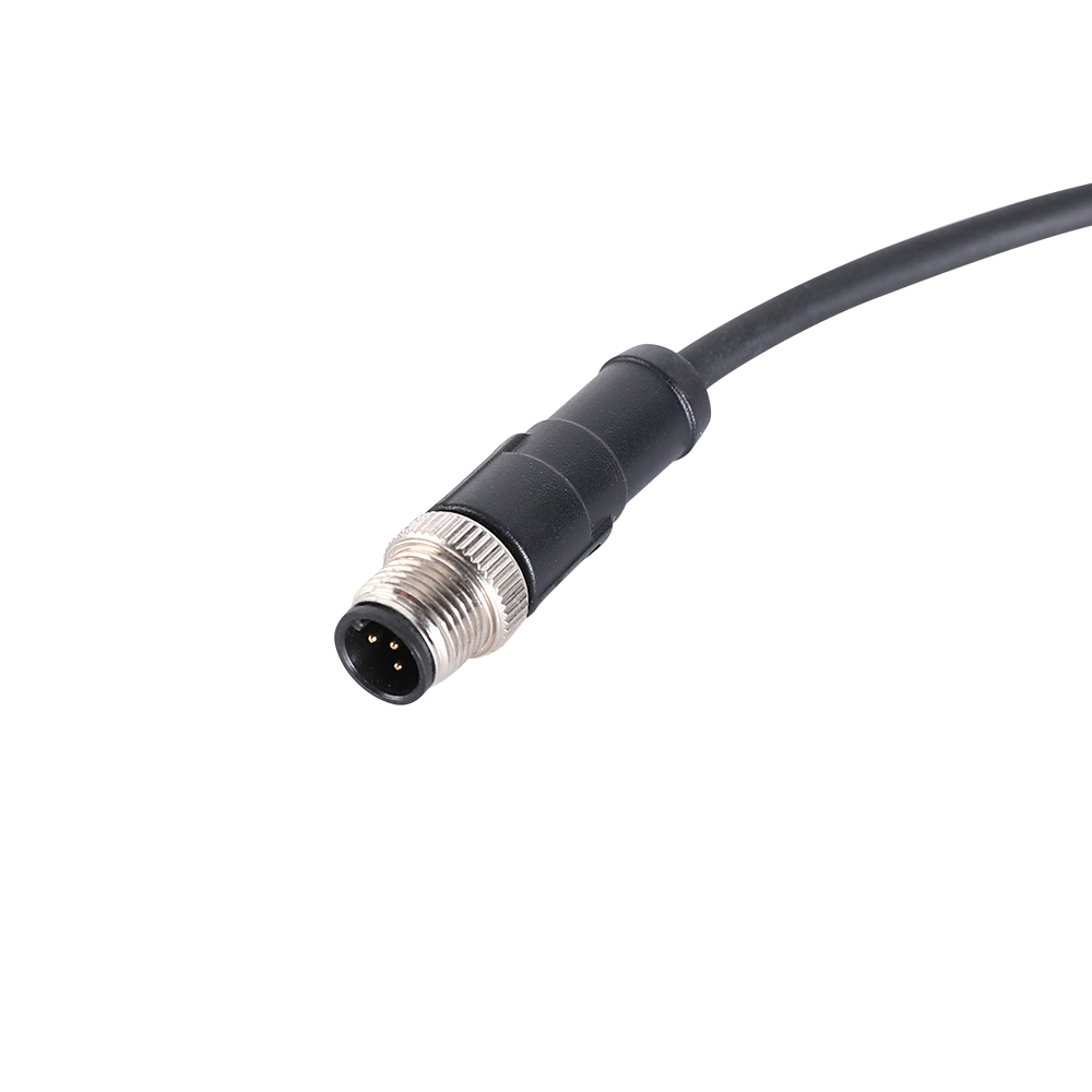 M12 3 4 pin male extension cable