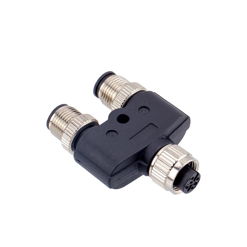 M12 5 pole Y type female connector