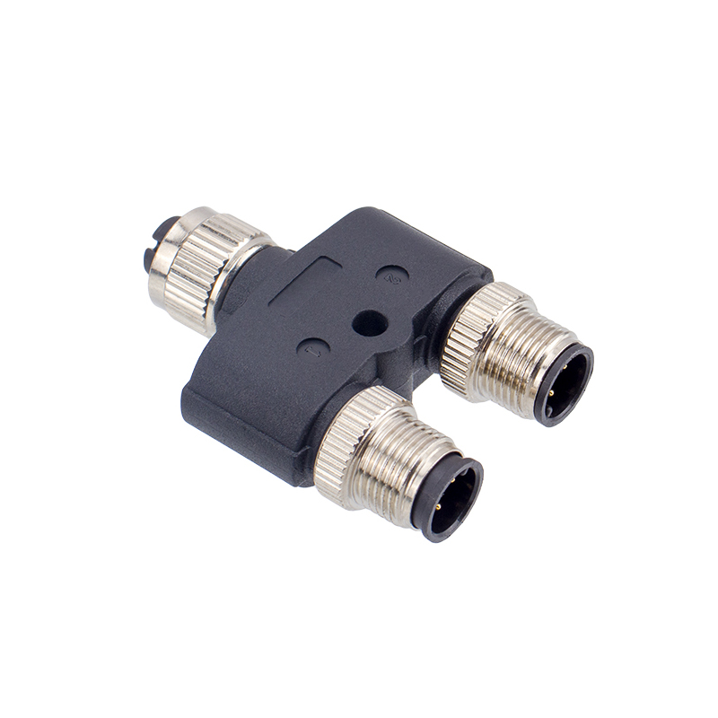M12 5 pin female Y type connector