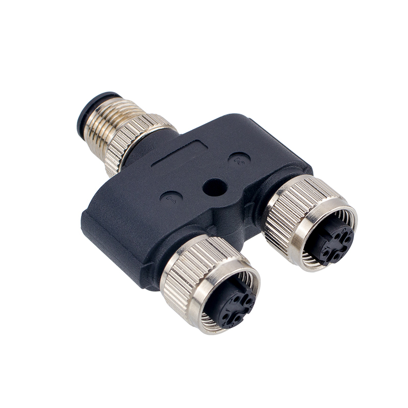M12 4 pin D-coded coupler connector