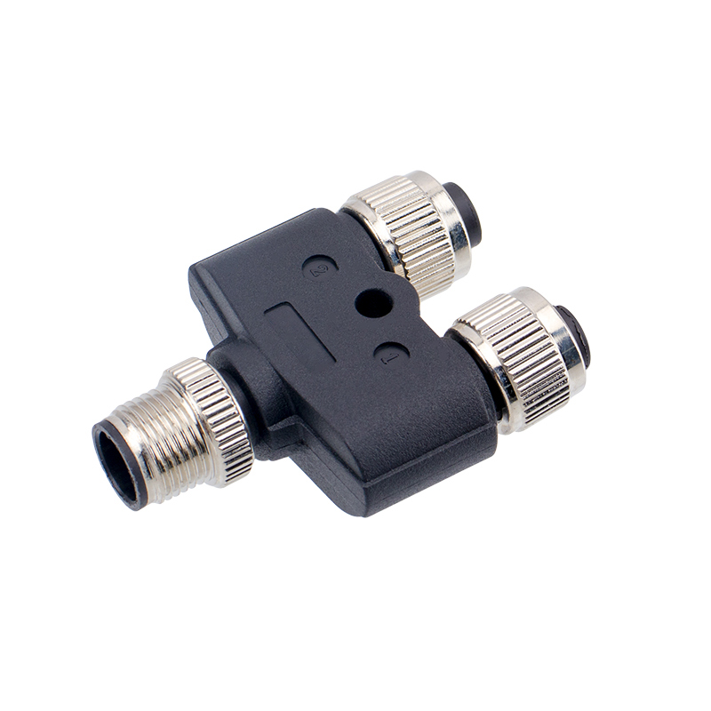 M12 5 pin Y type coupler connector