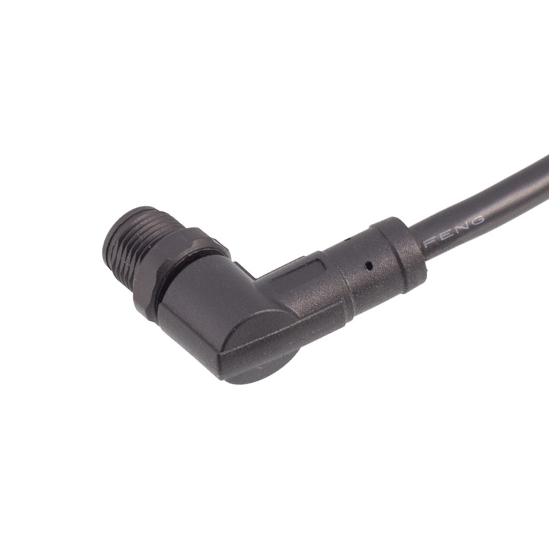 M12 4-pin male straight angled cable
