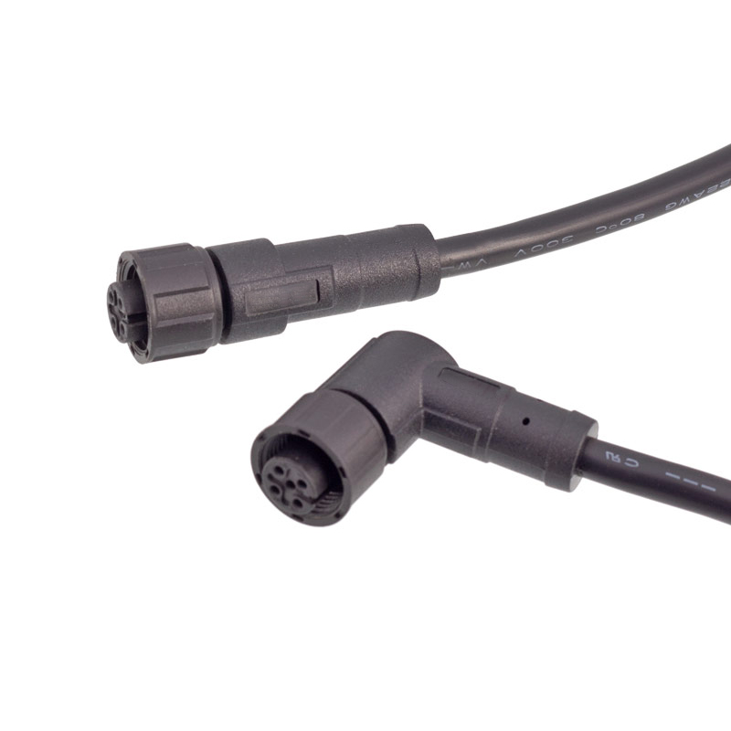 M12 4 5 Contacts Connecteur de câble femelle droit ou coudé