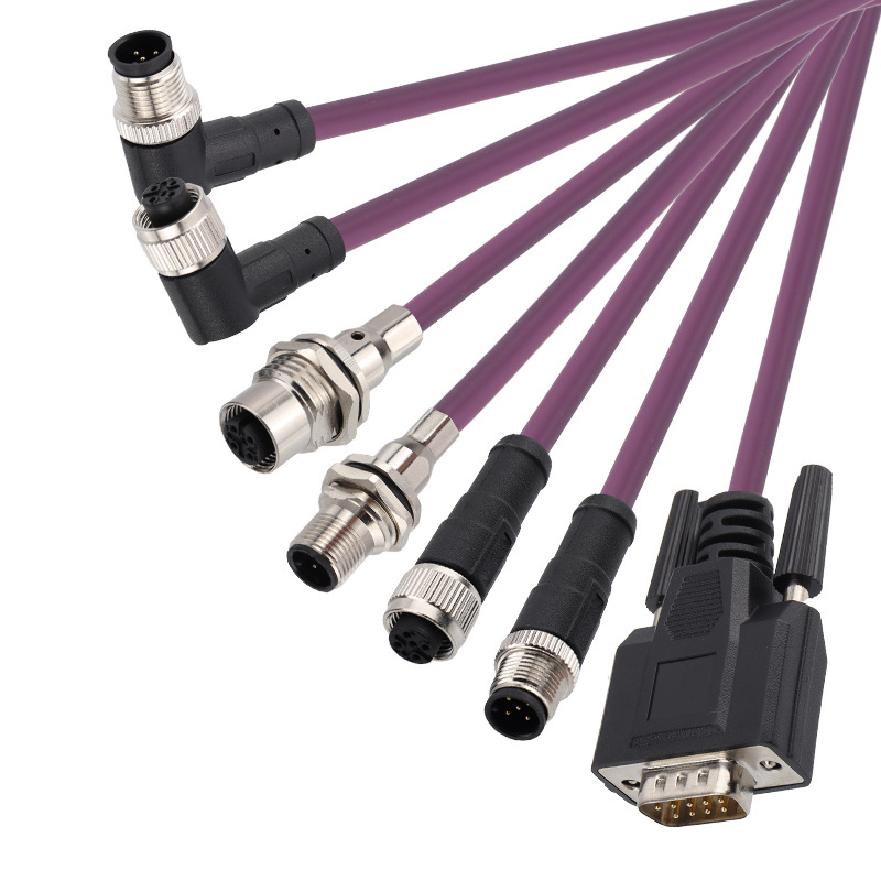 Kabel M12 prosty lub kątowy do kabla DB9 RS232