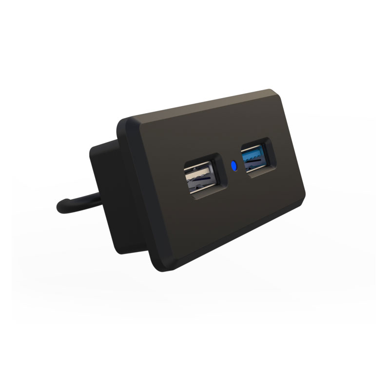 Built-in Furniture Dual Charger with adapter EG0272