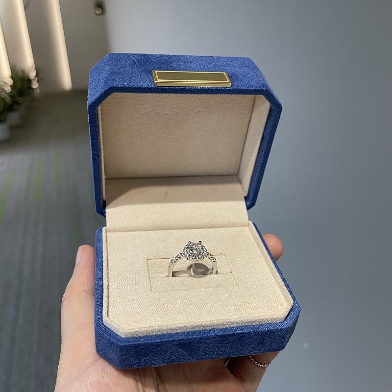 scamosciato scatola di plastica confezione di gioielli scatola slot inserto confezione anelli
