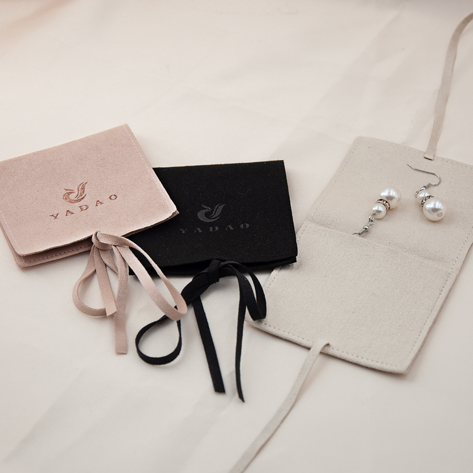 Personalize o bolsa de veludo luxuoso forma oval forma fita fechamento presente embalagem de presente bolsa de malote jóias