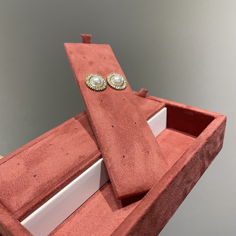 Δίσκος επίδειξης σκουλαρίκι ανοιχτό κούφιο ξύλινα στηρίγματα επίδειξης κοσμημάτων σκουλαρίκια επίδειξης