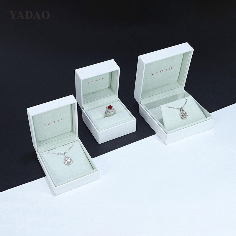 Classic style wedding jewelry gift ring pendant accessory packaging box set spring fresh color