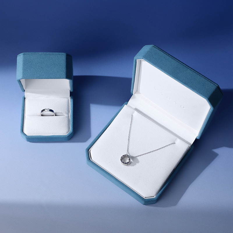  Υψηλής ποιότητας κουτί κοσμήματα κρεμαστό κόσμημα κουτί Microfiber κοσμήματα κουτί δώρου πακέτο δώρου