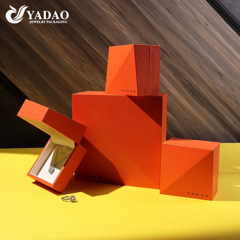 μοναδικό σχήμα κοσμήματος κουτί πλαστικό κρεμαστό κόσμημα κουτί πορτοκαλί πορτοκαλί κρεμαστό κουτί