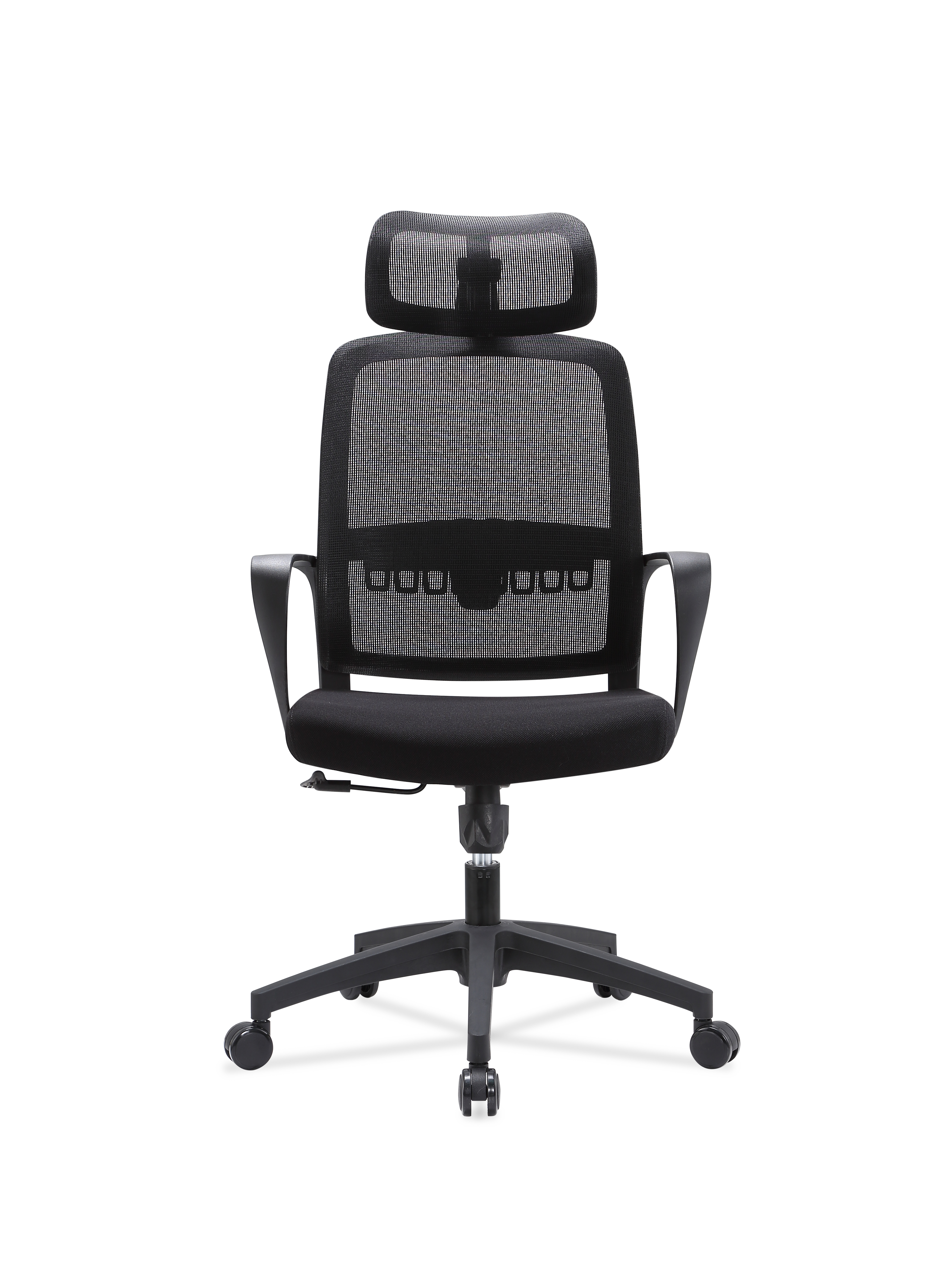 Newcity 555A Scaune de birou pentru computer la prețuri accesibile Design modern Sistem de blocare basculant Scaun pentru personal negru cu spate din plasă din plastic PP