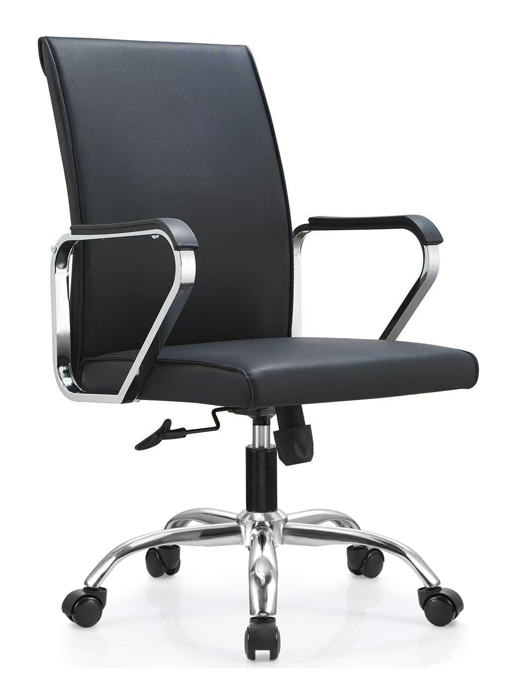 Newcity 302B رائجة البيع تصميم عصري معاصر كرسي مؤتمرات مصنوع من مادة جلدية متينة لاجتماعات العمل قاعدة ثابتة متينة