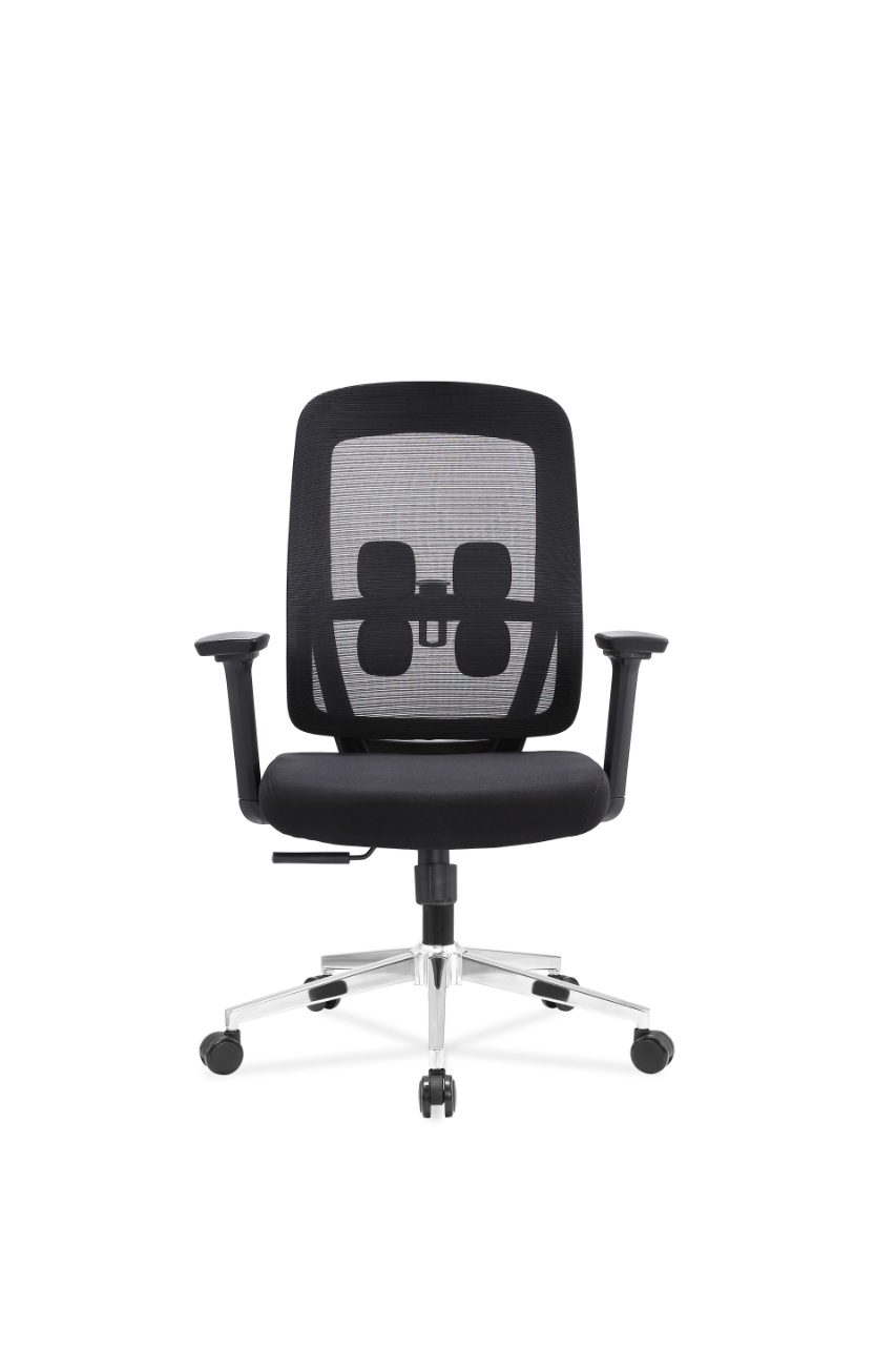 Newcity 647B Breathable Mid Back Mesh Computer Chair 360° Swivel Task Chair with Adjustable Armrests for Home Office