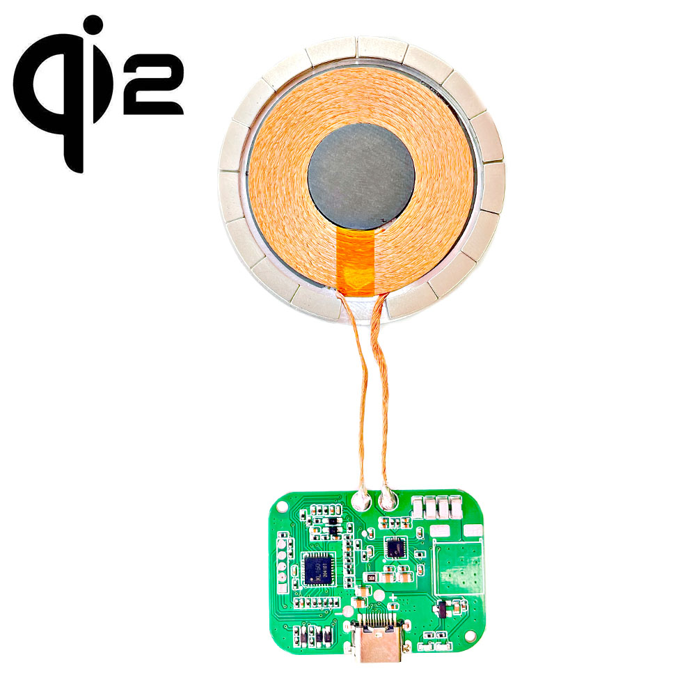 qi2 magnetic fast wireless charging module magnet transmitter receiver 15w fast Qi2 QI two magnetic wireless charger module customization