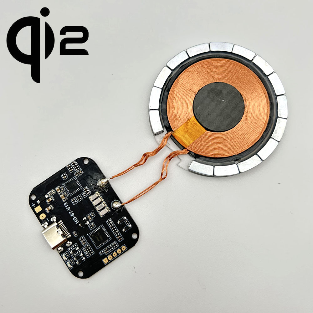 QI215W fast magnetic wireless charging transmitter receiver module Qi2 12V 2A 15W wireless charger module customization