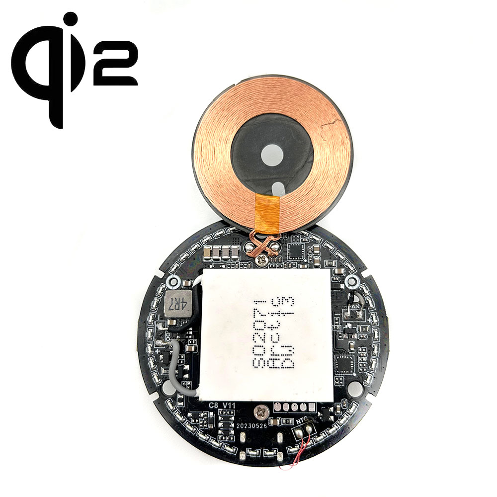 QI215W cooling chilling wireless charging transmitter module Qi2 12V 2A 15W cooling chilling wireless charger module customization