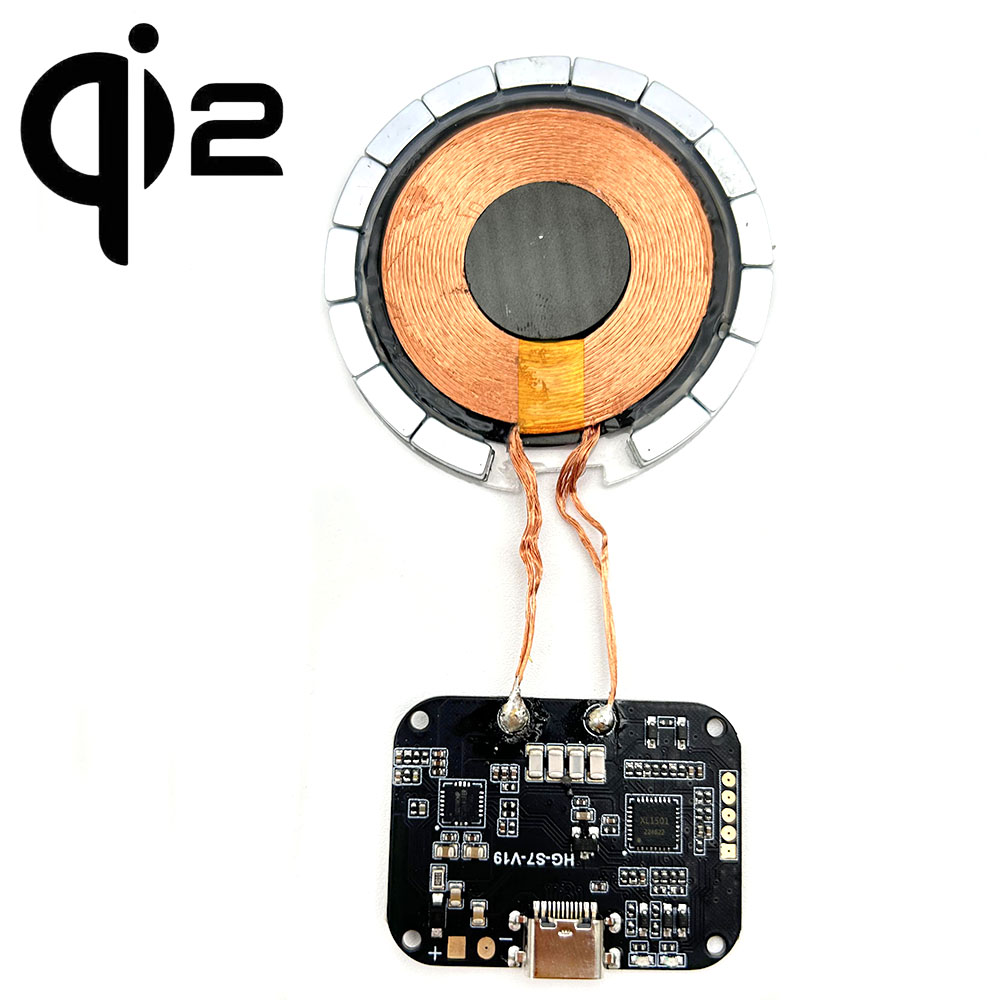 Module de charge magnétique sans fil personnalisé Qi 15W, solution de module de charge magnétique sans fil 9V/1,2a 10W 15W wireless charge module