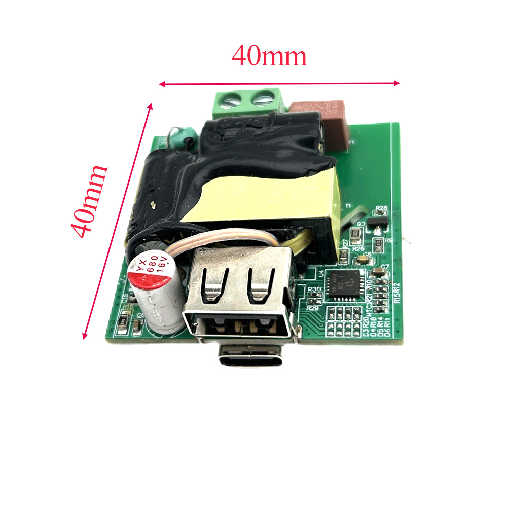 Circuit imprimé de chargeur double Port USB, carte de chargeur PCBA type-c PD, fabricant de PCB pour chargeur de voiture, apapter PCBA