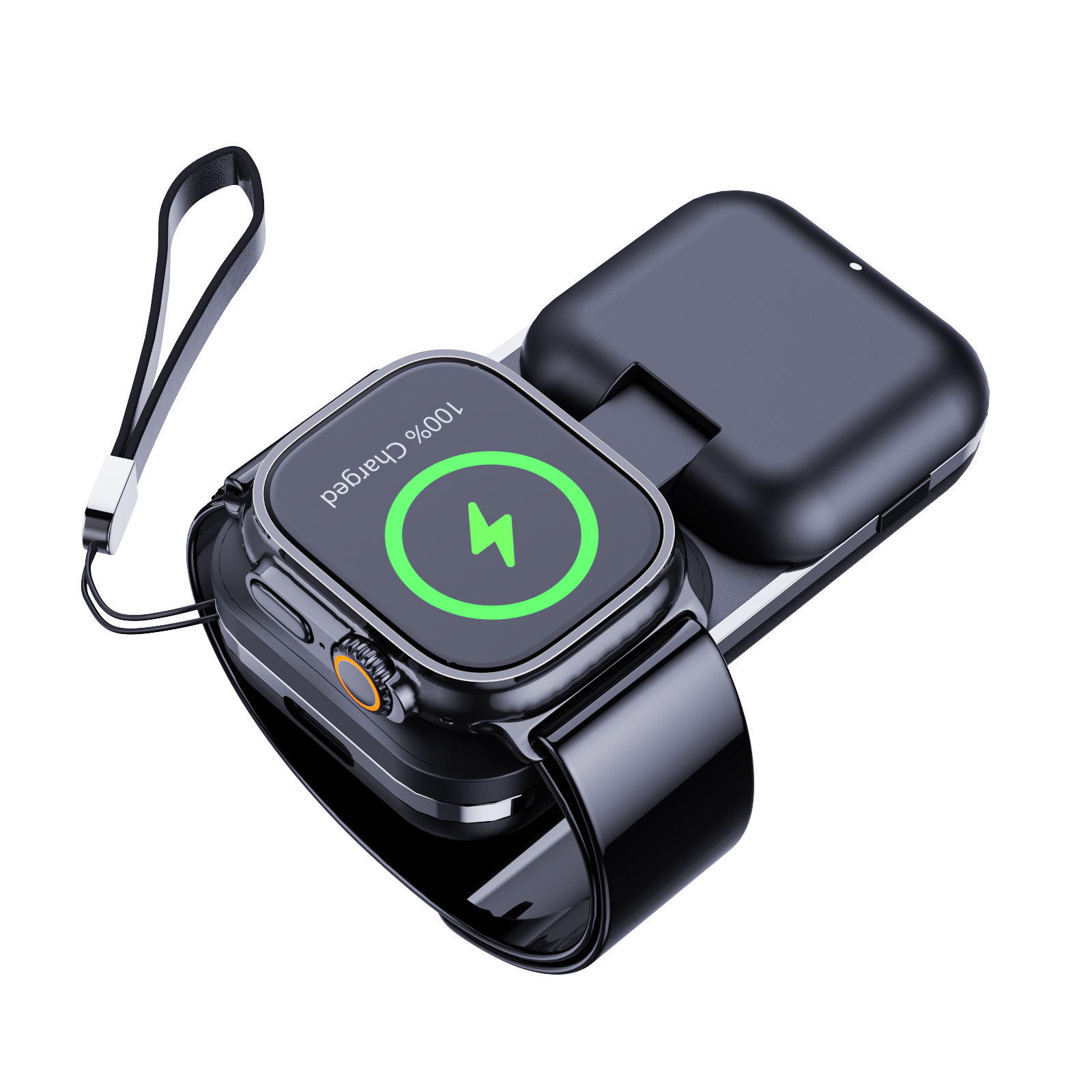 智能手表 1000mAH 移动电源无线充电定制 3 合 1 无线充电器适用于 Apple Watch 充电器无线充电站