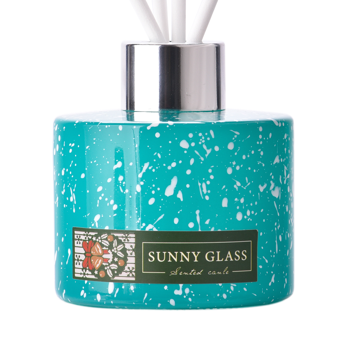 Luxury Private Label Turquoise Christmas Glass Diffuser Decordles Decor