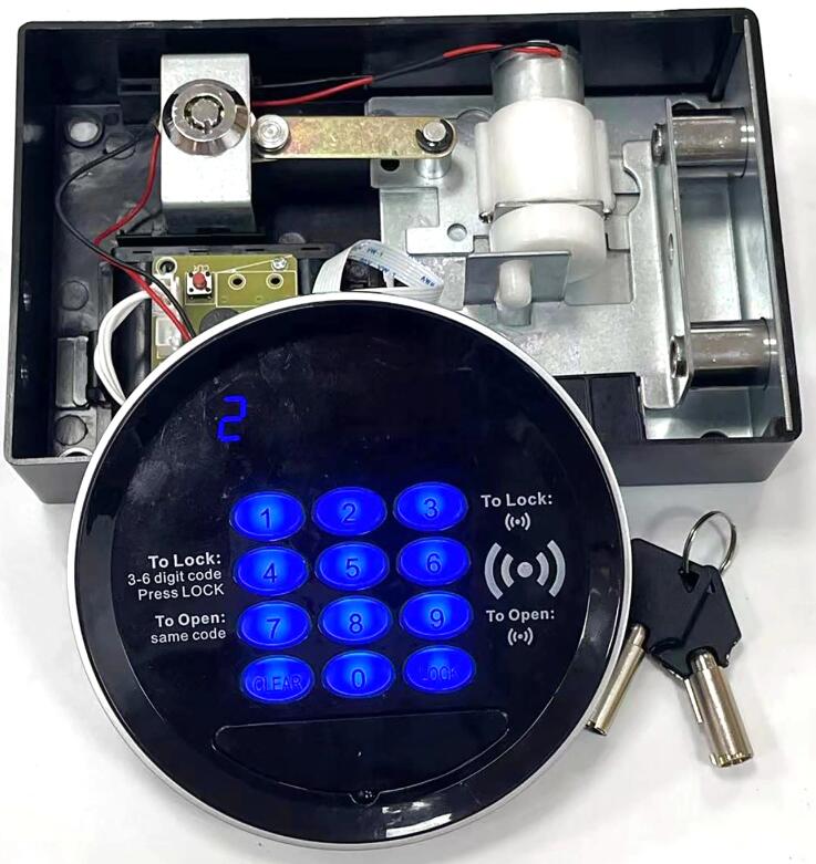 In China wurde ein digitales IC-RFID-Tastaturschloss-Safe-Lock-Key-Backup hergestellt