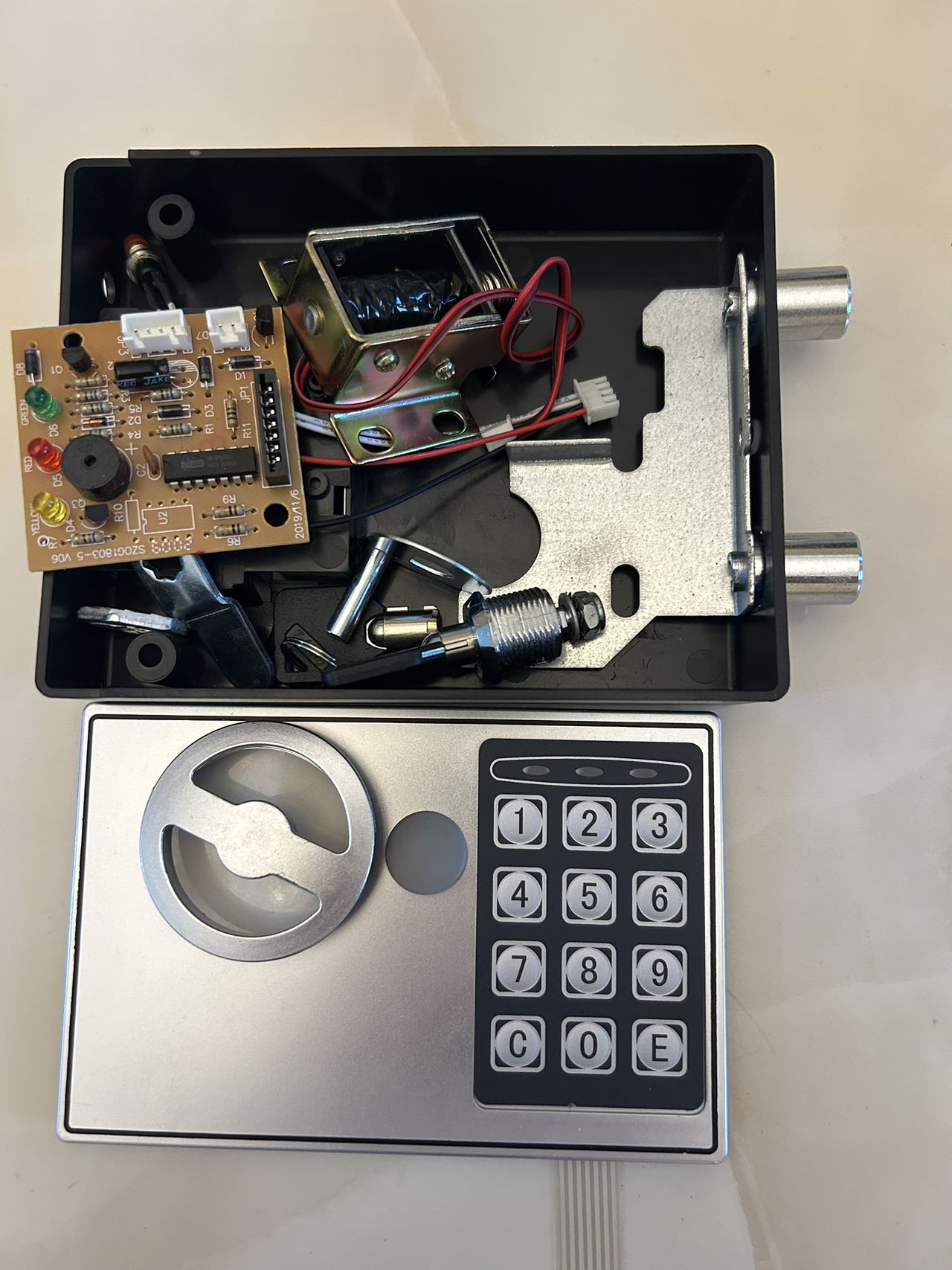 Cerradura de teclado de contraseña digital electrónica de China para el proveedor de caja fuerte del hogar del hotel