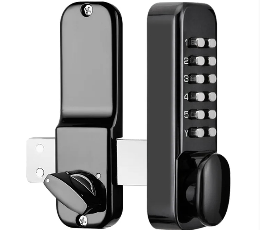 Cerradura de combinación con contraseña Digital, botón pulsador de aleación de Zinc, código de seguridad, cerradura de puerta mecánica sin llave