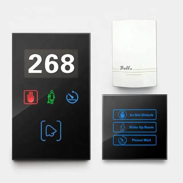 Customized Smart Digital Hotel Room Doorbell Dnd Mur Electronic Doorplate Dnd Doorbell