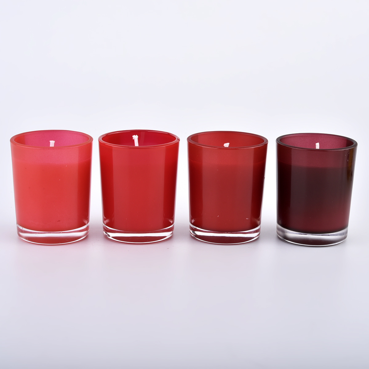 votive glass candle holders colored small vessels