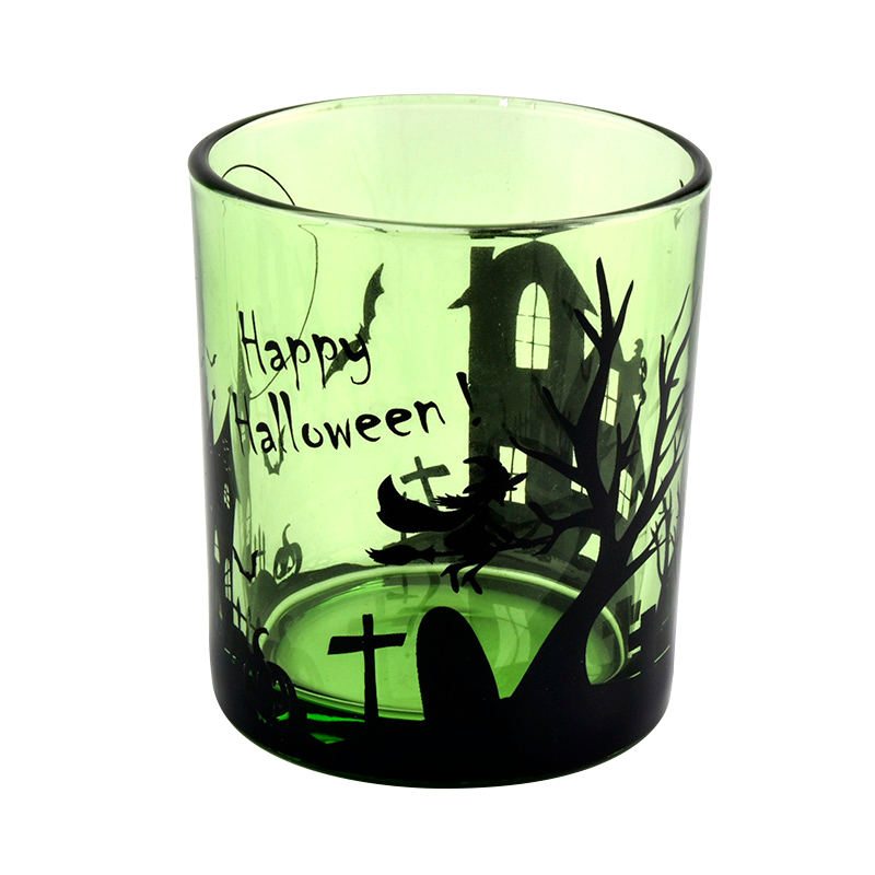 8oz Glass Candle Holders Wholesaler for Halloween