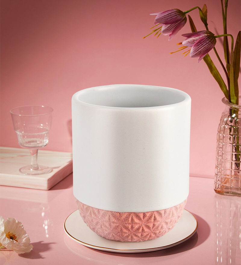 Luxury decorative matte pink bottom empty wedding decor