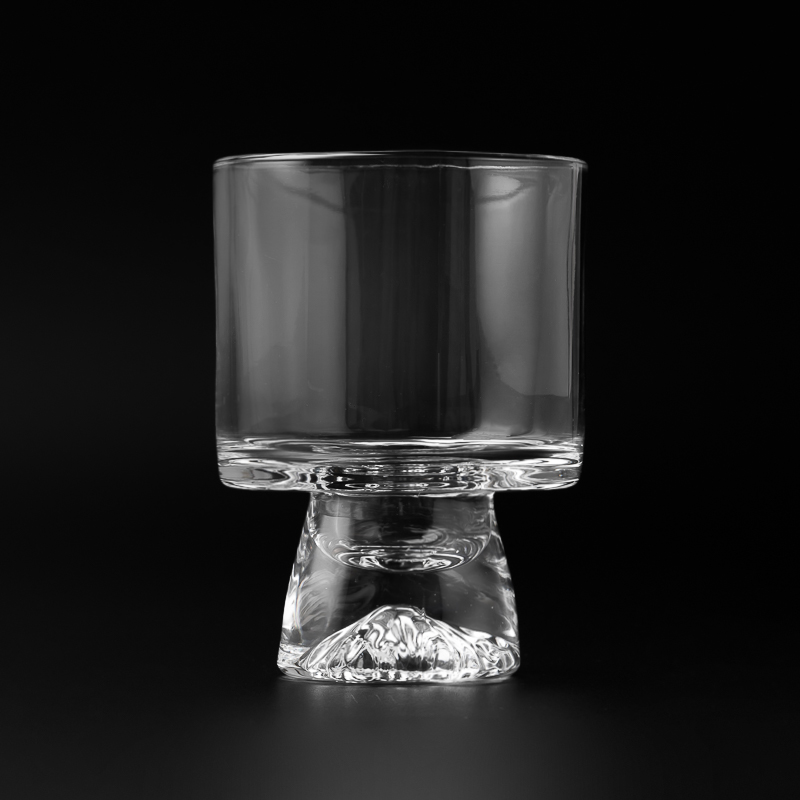 6.5oz candle glass jars with stand for luxury brand