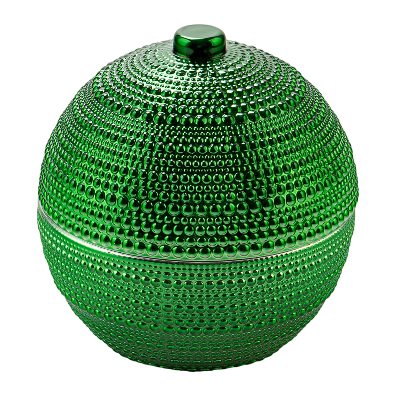 Glass Globe with glass lids Glass Oranments for Christmas