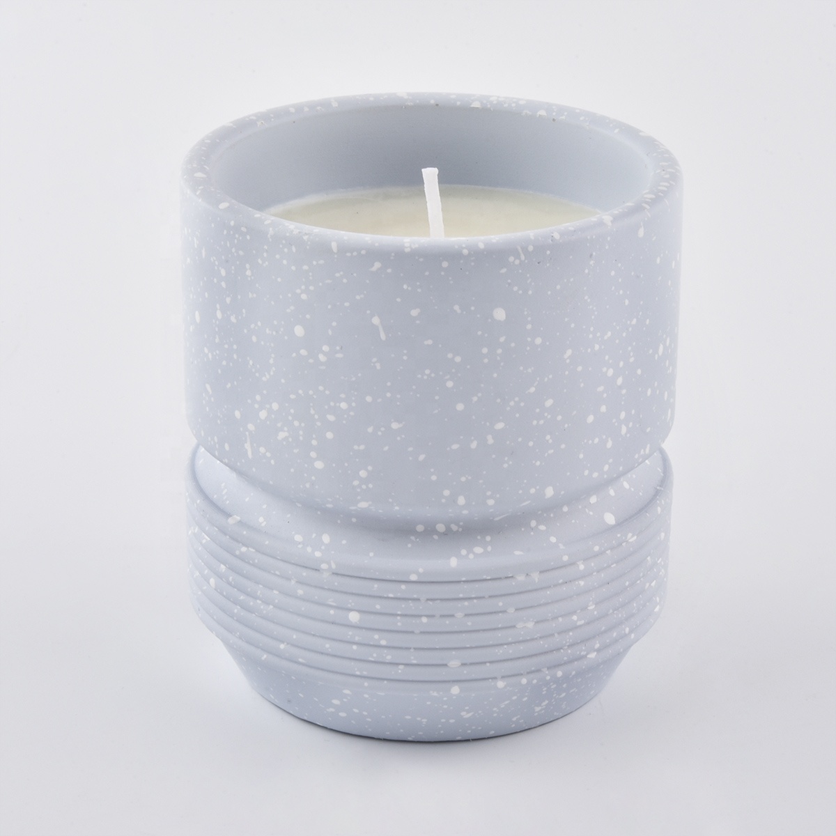 410ml colorful concrete candle holders for home decor
