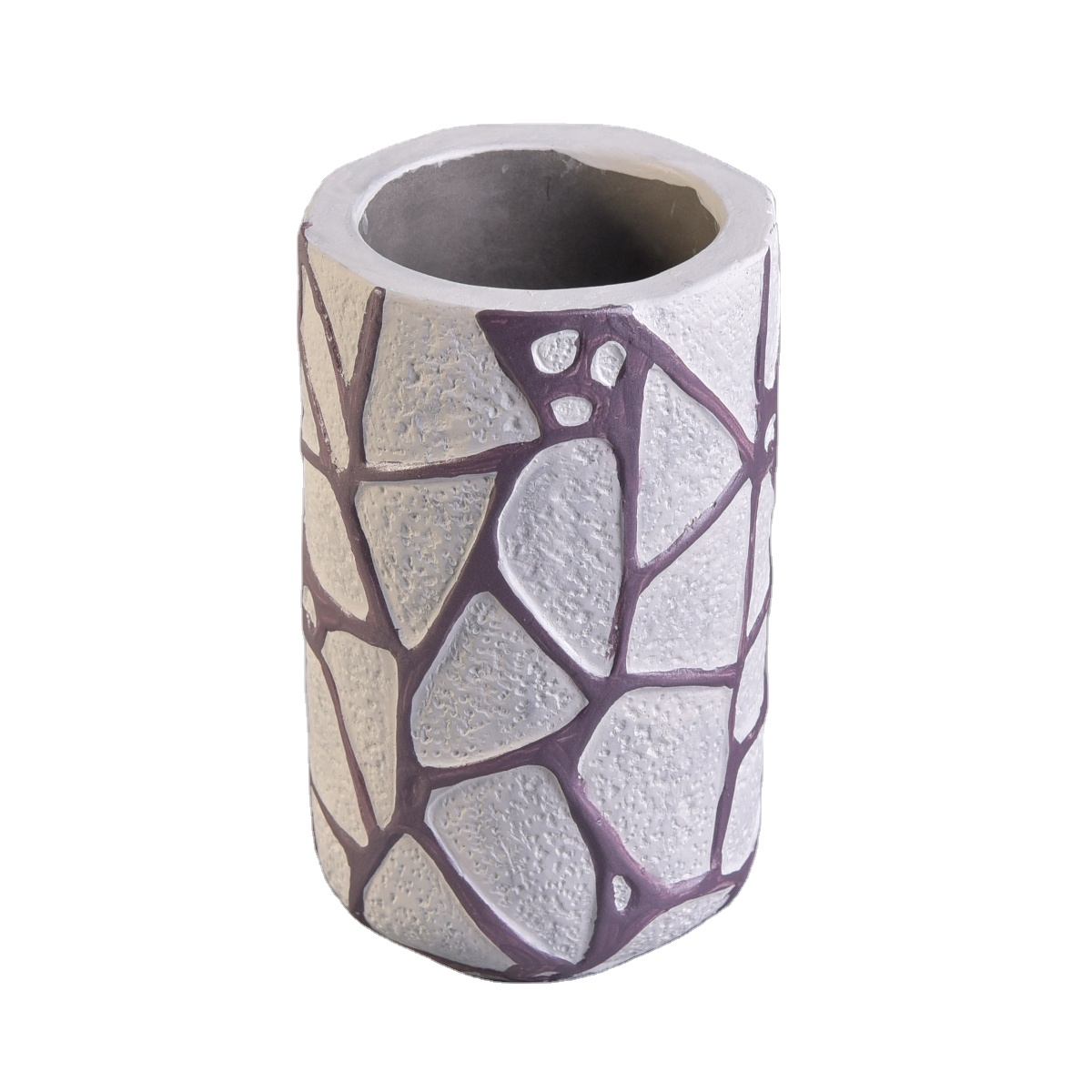 Wholesales custom decorative Handmade cement concrete candle jars